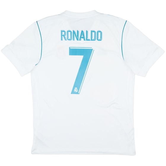 2017-18 Real Madrid Home Shirt Ronaldo #7 - 8/10 - (L)