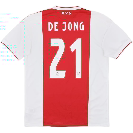 2018-19 Ajax Home Shirt De Jong #21 - 9/10 - (M)