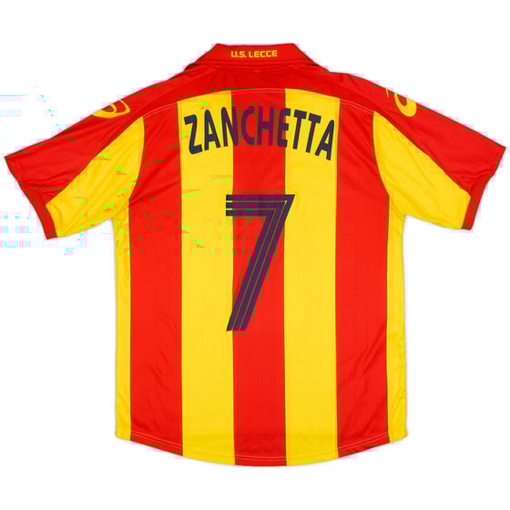 2007-08 Lecce Home Shirt Zanchetta #7 - 5/10 - (M)