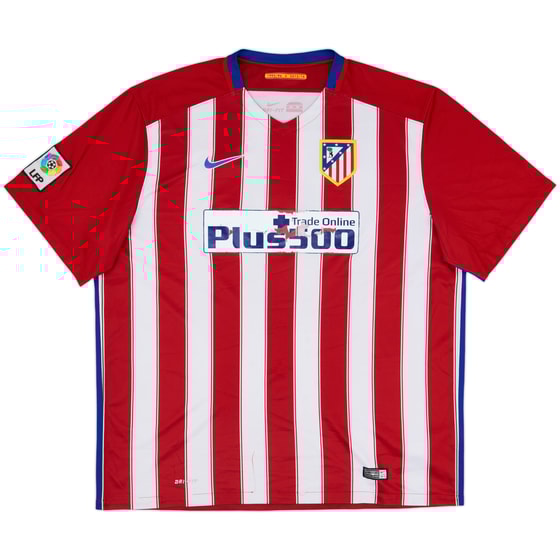 2015-16 Atletico Madrid Home Shirt - 4/10 - (XXL)