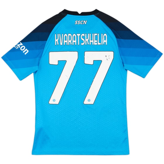 2022-23 Napoli Home Shirt Kvaratskhelia #77 - 6/10 - (S)