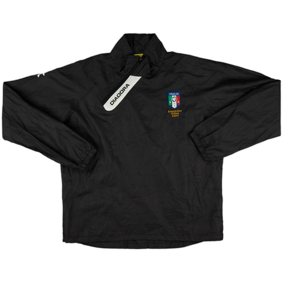 2010s Italy Diadora Referee 1/4 Zip Rain Jacket - 7/10 - (M)