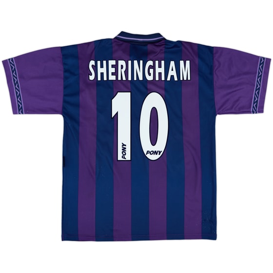1995-97 Tottenham Away Shirt Sheringham #10 - 9/10 - (M)