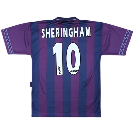 1995-97 Tottenham Away Shirt Sheringham #10 - 8/10 - (M)