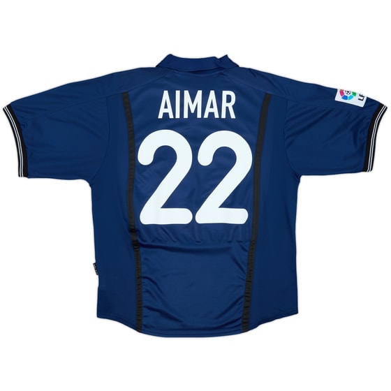 2000-01 Valencia Away Shirt Aimar #22 - 9/10 - (M)