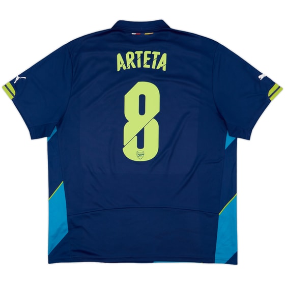 2014-15 Arsenal Third Shirt Arteta #8 - 9/10 - (XXL)
