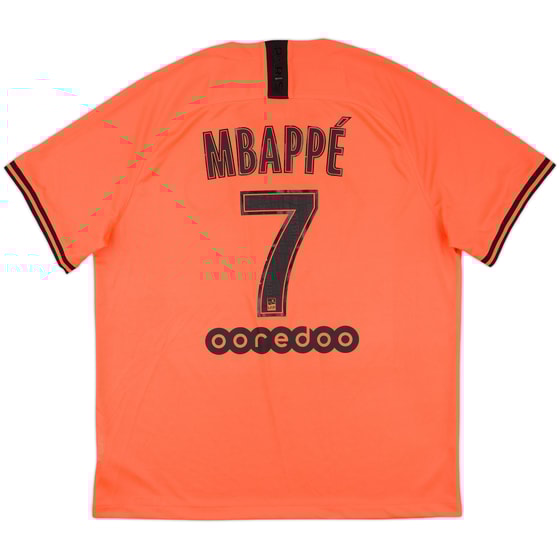 2019-20 Paris Saint-Germain Away Shirt Mbappe #7 - 7/10 - (XL)