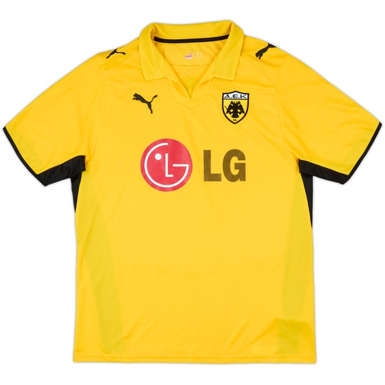 2008-09 AEK Athens Home Shirt - 8/10 - (L)