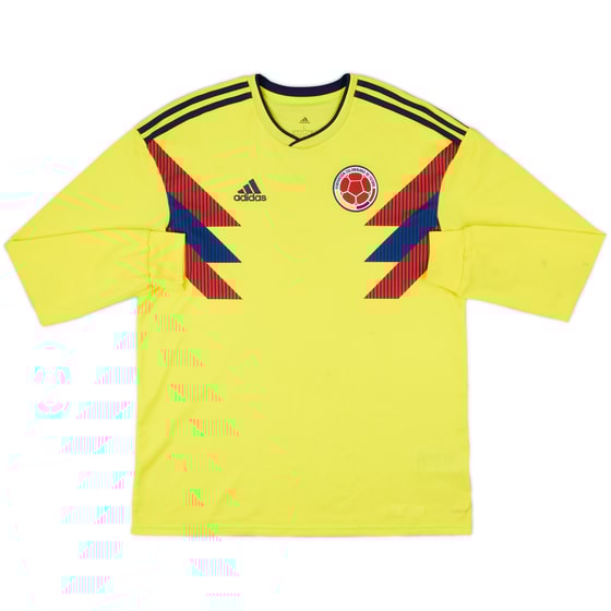 2018-19 Colombia Home L/S Shirt - 8/10 - (L)
