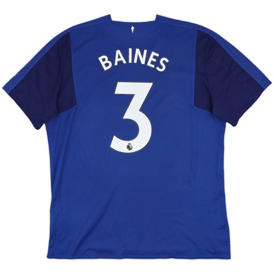 2017-18 Everton Home Shirt Baines #3 - 7/10 - (XXL)