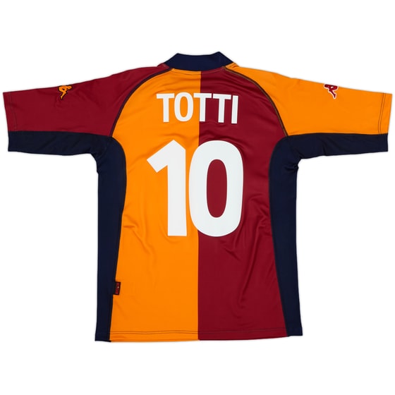 2001-02 Roma European Shirt Totti #10 - 10/10 - (L)