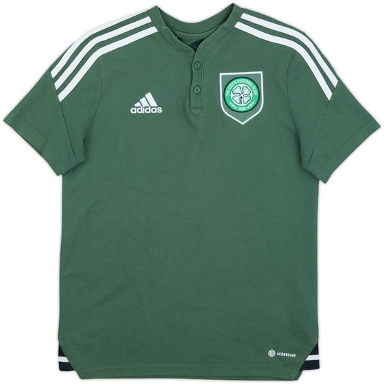 2022-23 Celtic adidas Polo Shirt - 9/10 - (L.Boys)