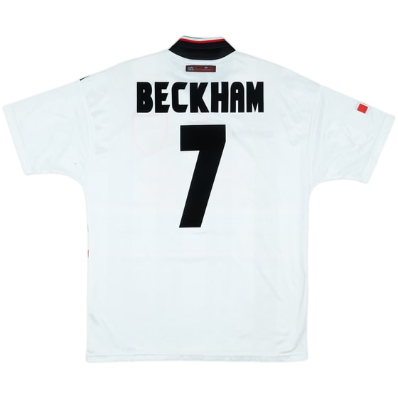 1997-99 Manchester United Away Shirt Beckham #7 - 8/10 - (L)