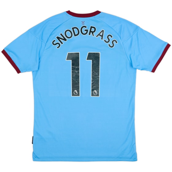 2020-21 West Ham Away Shirt Snodgrass #11 - 5/10 - (L)