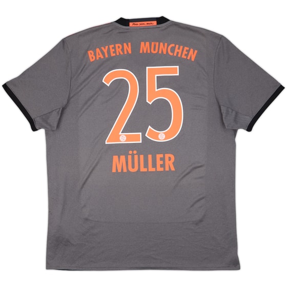 2016-17 Bayern Munich Away Shirt Muller #25 - 10/10 - (XL)