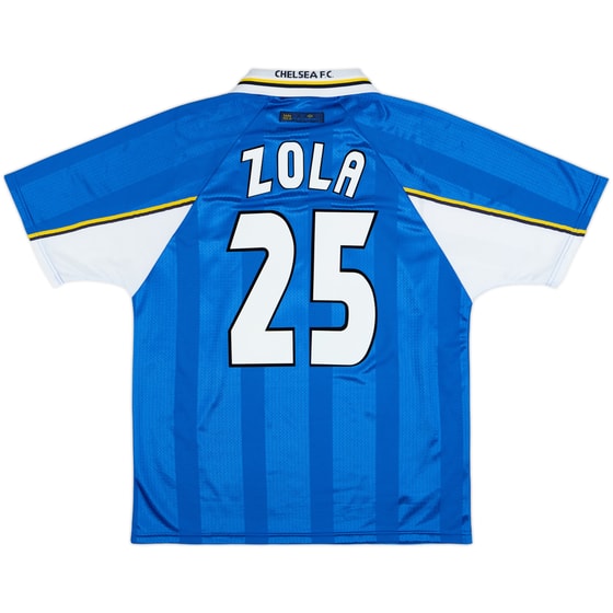 1997-99 Chelsea Home Shirt Zola #25 - 9/10 - (L)