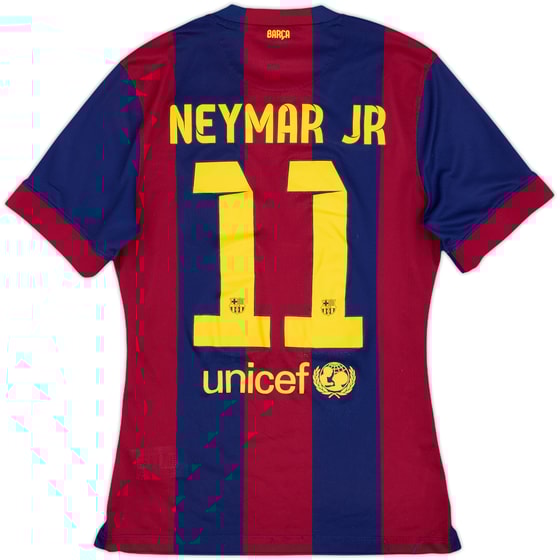 2014-15 Barcelona Authentic Home Shirt Neymar Jr #11 - 6/10 - (S)
