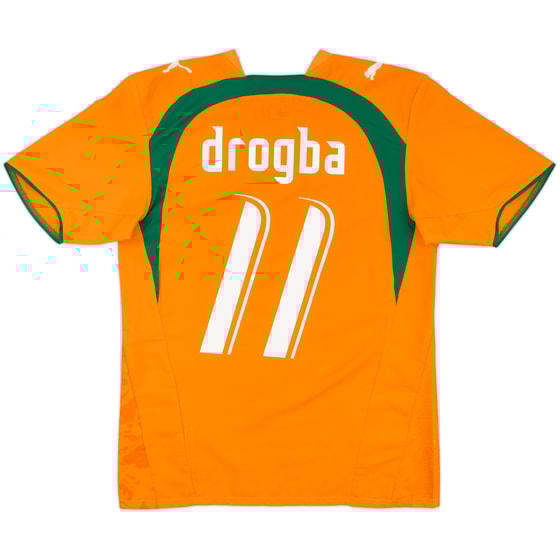 2006-07 Ivory Coast Home Shirt Drogba #11 - 10/10 - (S)