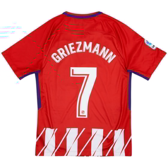 2017-18 Atletico Madrid Home Shirt Griezmann #7 - 8/10 - (S)