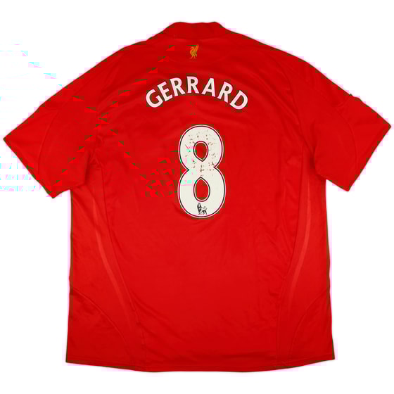 2008-10 Liverpool Home Shirt Gerrard #8 - 5/10 - (XXL)