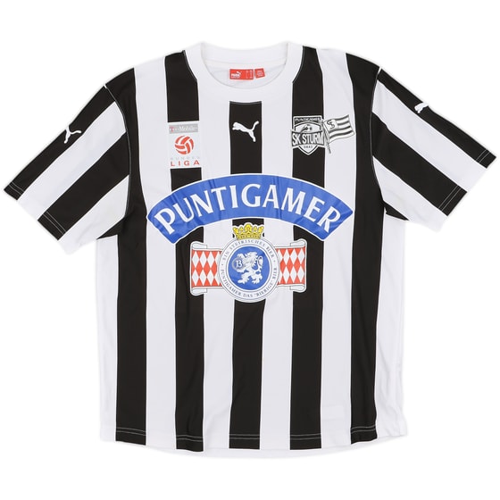 2007-08 Sturm Graz Signed Home Shirt - 8/10 - (XL.Boys)