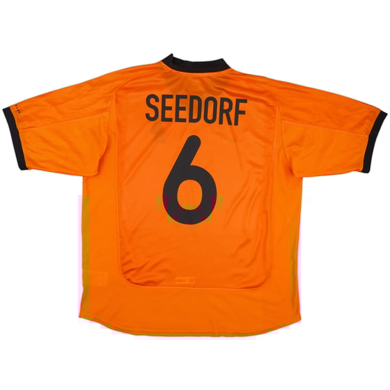 2000-02 Netherlands Home Shirt Seedorf #6 - 7/10 - (XXL)