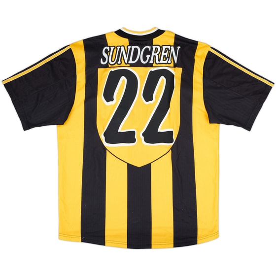 1998-99 Real Zaragoza Away Shirt Sundgren #22 - 6/10 - (L)