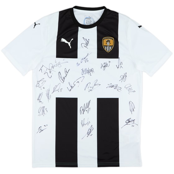 2019-20 Notts County Signed Home Shirt - 9/10 - (M)
