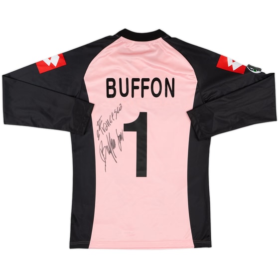 2002-03 Juventus Signed GK Shirt Buffon #1 - 8/10 - (L)