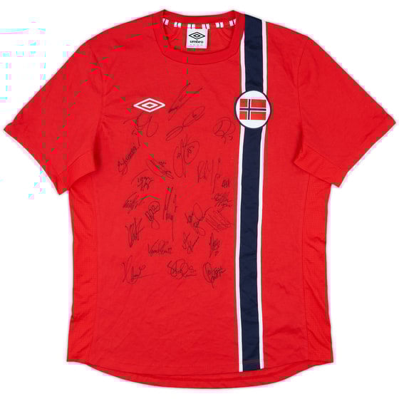 2012-13 Norway Signed Home Shirt - 8/10 - (L)