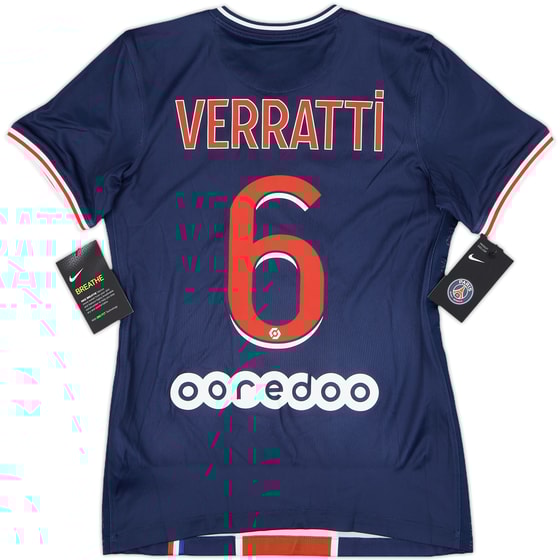 2020-21 Paris Saint-Germain Home Shirt Verrati #6 (Women's XS)