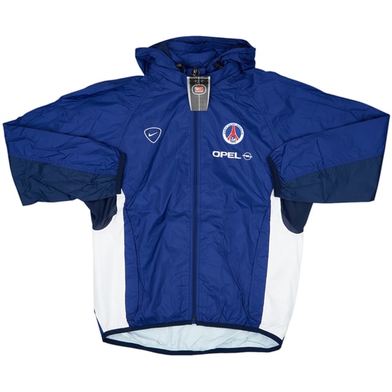 2000-01 Paris Saint-Germain Player Issue Nike Hooded Rain Jacket (S)