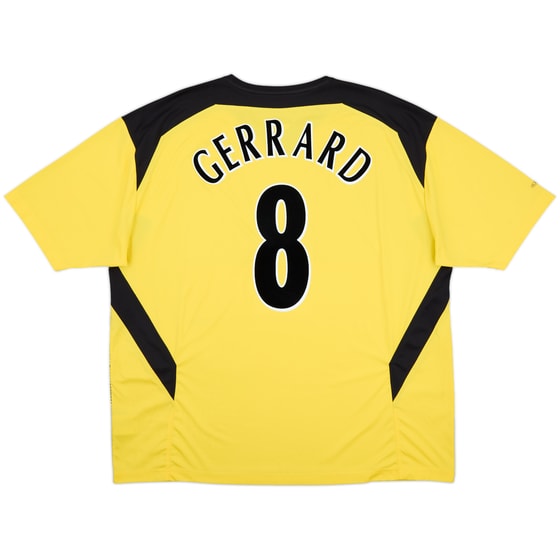 2004-06 Liverpool Away Shirt Gerrard #8 - 4/10 - (XXL)