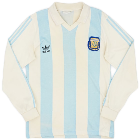 1992-94 Argentina Home L/S Shirt #10 - 7/10 - (S)