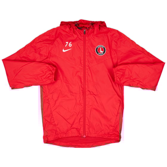 2016-17 Charlton Player Issue Nike Hooded Rain Jacket #76 - 8/10 - (S)