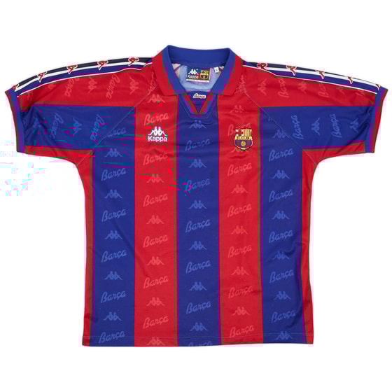 1995-97 Barcelona Home Shirt - 8/10 - (L)