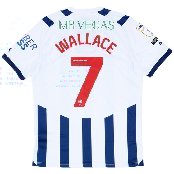 2023-24 West Brom Match Issue Home Shirt Wallace #7