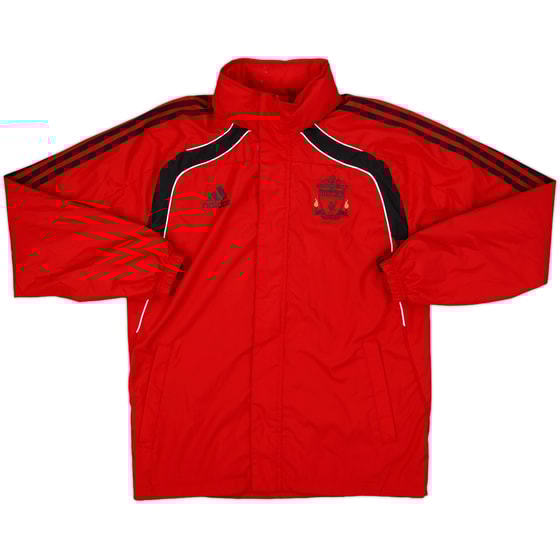 2010-11 Liverpool adidas Hooded Rain Jacket - 8/10 - (S/M)