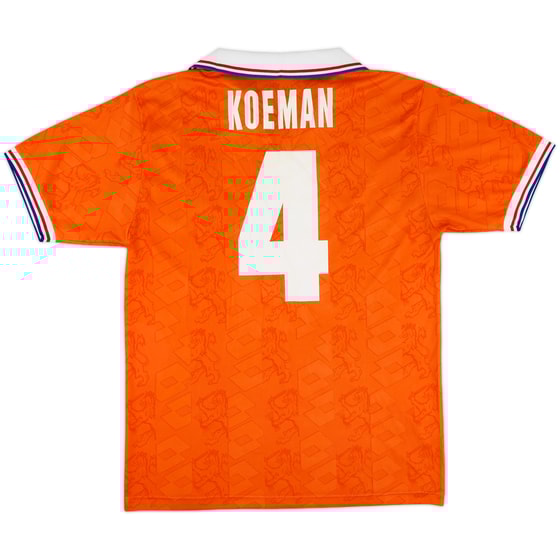 1992-94 Netherlands Home Shirt Koeman #4 - 8/10 - (L)