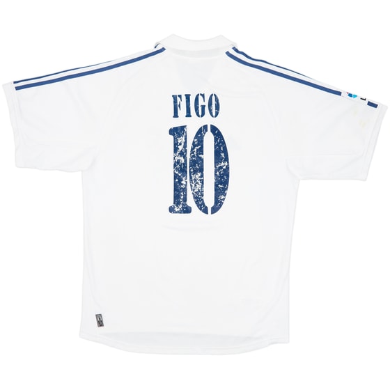 2001 Real Madrid Home Shirt Figo #10 - 4/10 - (L)