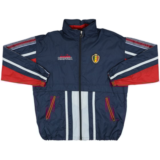 1994-95 Belgium Diadora Hooded Rain Jacket - 8/10 - (L)