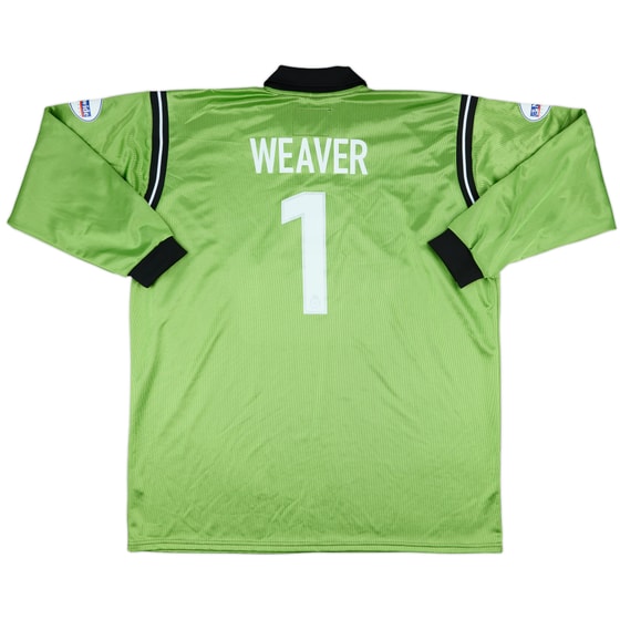 2001-02 Manchester City Match Issue GK Shirt Weaver #1