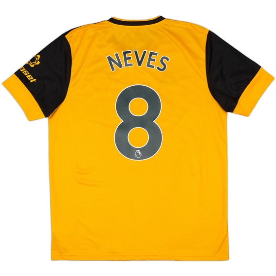 2020-21 Wolves Home Shirt Neves #8 - 7/10 - (L)