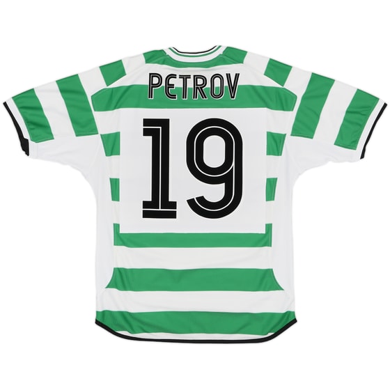 2001-03 Celtic Home Shirt Petrov #19 - 8/10 - (M)
