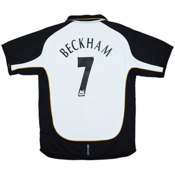 2001-02 Manchester United Centenary Away/Third Shirt Beckham #7 - 6/10 - (L)