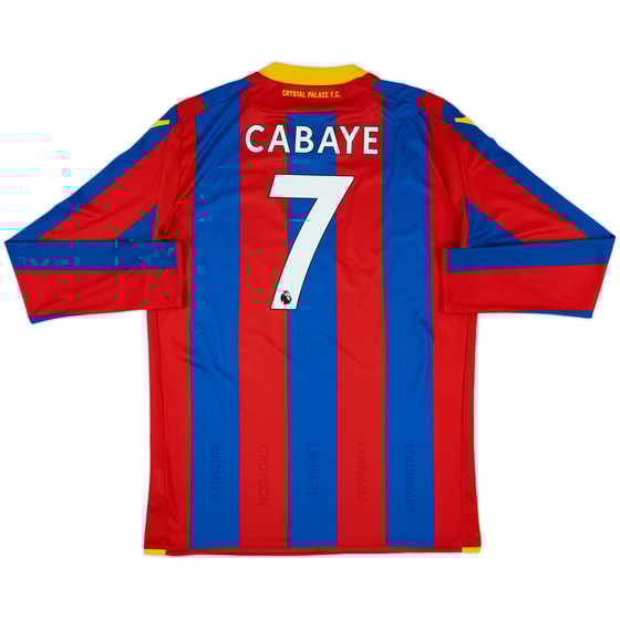 2017-18 Crystal Palace Home L/S Shirt Cabaye #7 - 7/10 - (XXL)