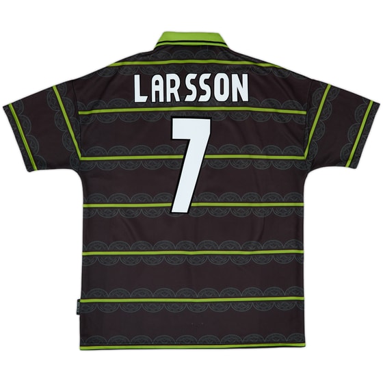 1998-99 Celtic Away Shirt Larsson #7 - 7/10 - (XL)