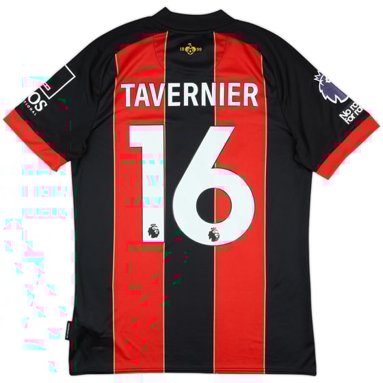 2024-25 Bournemouth Match Issue Home Shirt Tavernier #16
