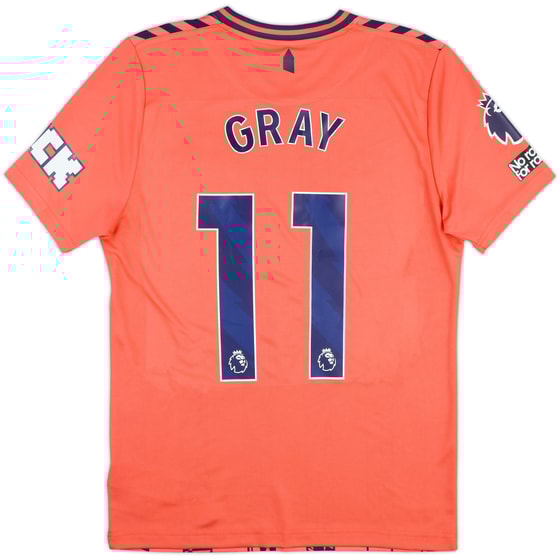 2023-24 Everton Match Issue Away Shirt Gray #11