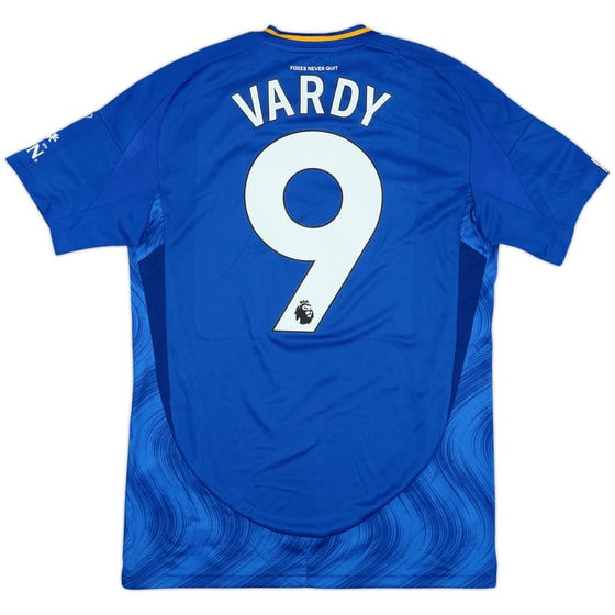 2024-25 Leicester Match Issue Home Shirt Vardy #9